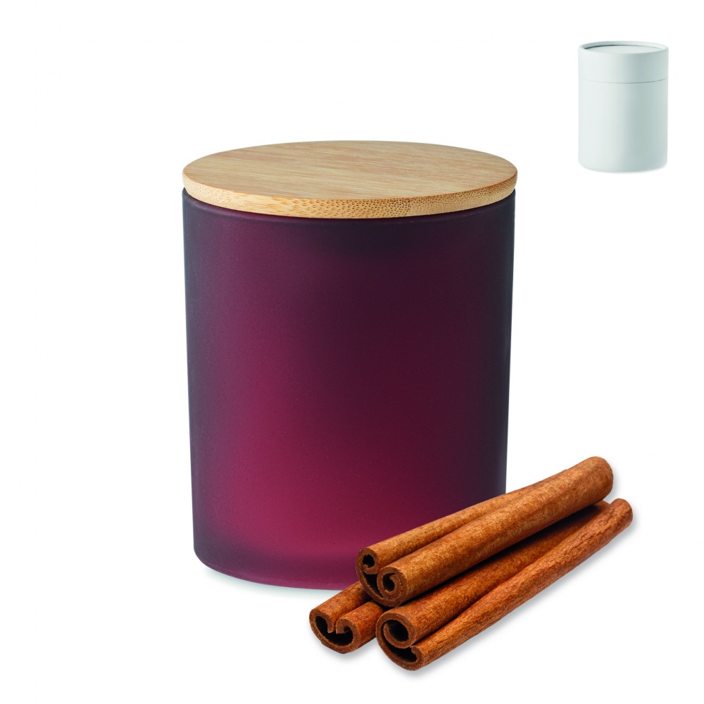 Logo trade promotional products image of: Plant based wax candle 280 gr