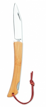 Logotrade promotional merchandise photo of: Foldable knife in bamboo