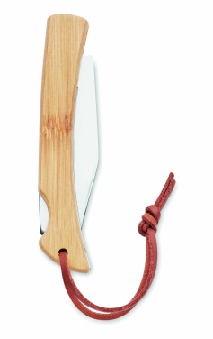 Logotrade promotional gifts photo of: Foldable knife in bamboo