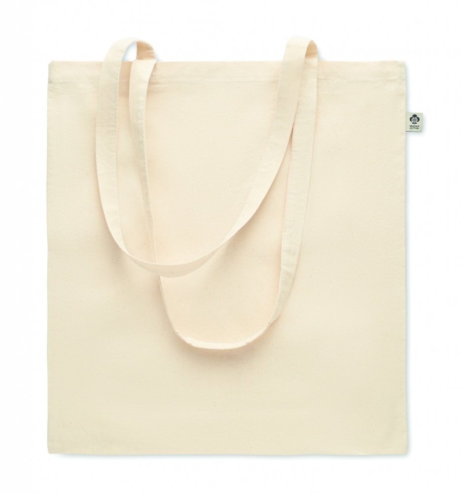 Logo trade promotional gift photo of: Organic cotton shopping bag