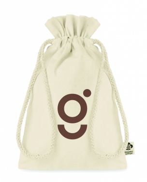 Logo trade advertising products picture of: Small organic cotton gift bag