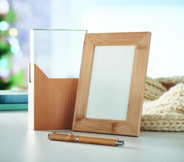 Logo trade promotional products picture of: Bamboo photo frame