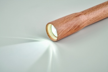 Logo trade promotional items image of: Wooden torch with COB light