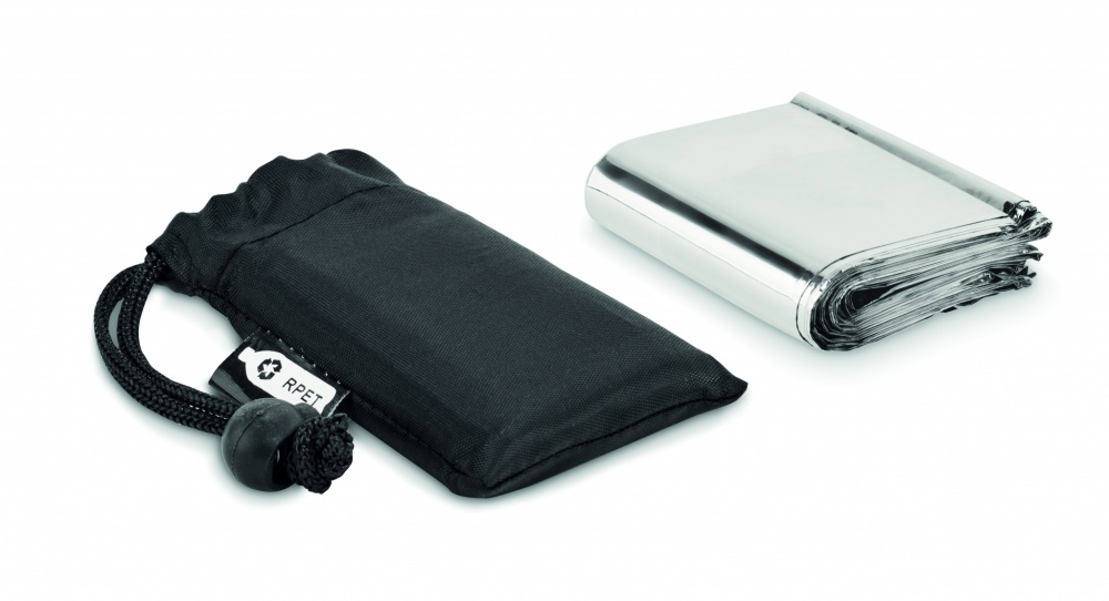 Logo trade promotional giveaways picture of: Emergency blanket in a pouch