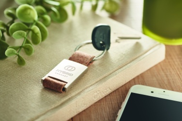 Logo trade advertising products picture of: Key ring with cork webbing Kerava