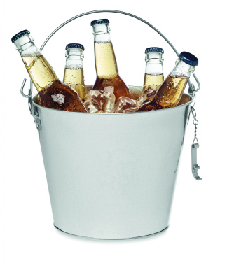 Logo trade advertising product photo of: Metal beer bucket 4L
