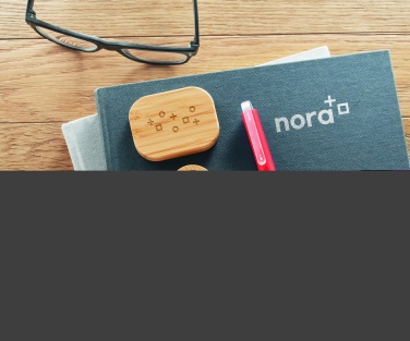 Logotrade advertising product image of: TWS earbuds in bamboo case