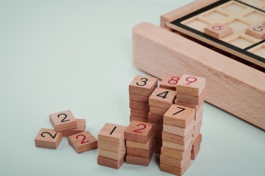 Logo trade promotional item photo of: Wooden sudoku board game