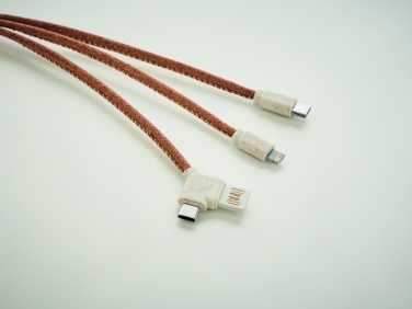 Logo trade promotional items picture of: 3 in 1 charging cable in cork
