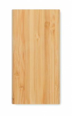 Logo trade promotional items picture of: 6000 mAh Bamboo power bank
