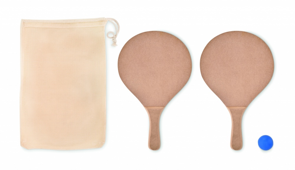 Logo trade promotional giveaways image of: Beach tennis set