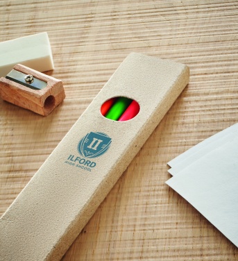 Logo trade promotional products image of: 4 highlighter pencils in box