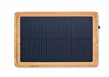 Logotrade promotional gifts photo of: Solar bamboo wireless speaker