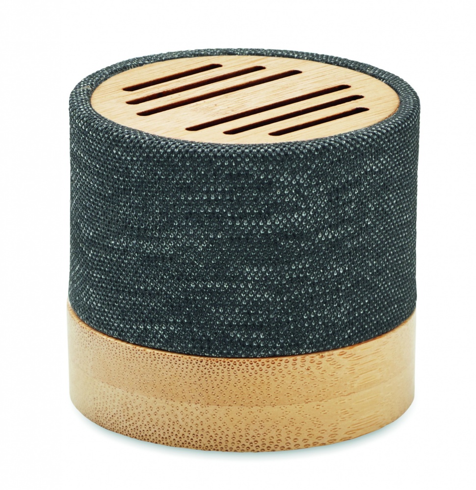 Logotrade promotional products photo of: Bamboo RPET wireless speaker
