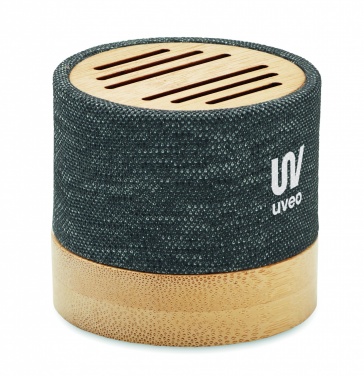Logotrade promotional merchandise image of: Bamboo RPET wireless speaker