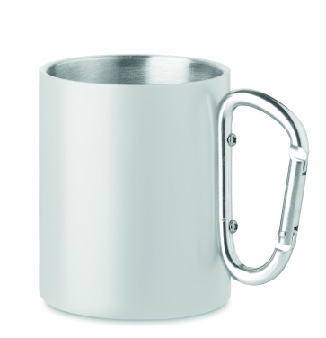 Logo trade promotional giveaways image of: Double wall metal mug 300 ml
