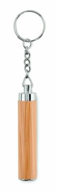 Logo trade corporate gifts image of: Mini bamboo torch with keyring