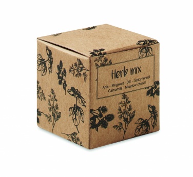 Logo trade corporate gifts image of: Herb seed bomb in carton box