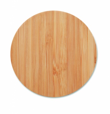 Logo trade promotional giveaways picture of: Bamboo wireless charger 15W