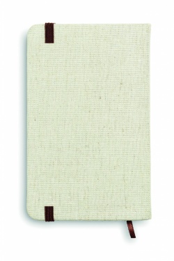 Logo trade promotional gift photo of: A6 canvas notebook lined