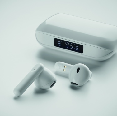 Logo trade promotional gifts picture of: Recycled ABS TWS earbuds