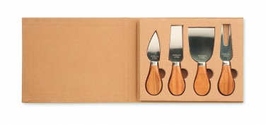 Logo trade promotional items image of: Set of 4 cheese knives