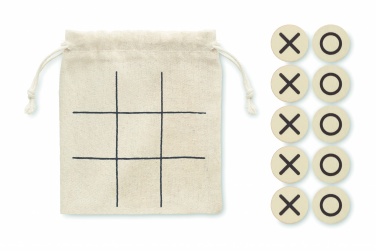 Logo trade promotional items image of: Wooden tic tac toe
