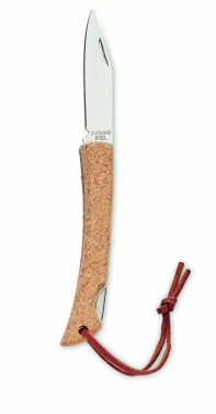 Logo trade promotional gifts picture of: Foldable knife with cork