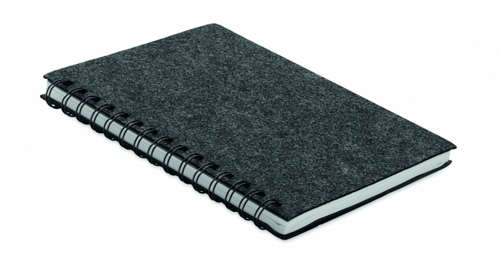 Logotrade advertising product picture of: A5 RPET felt cover notebook