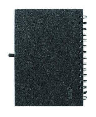 Logo trade advertising products picture of: A5 RPET felt cover notebook