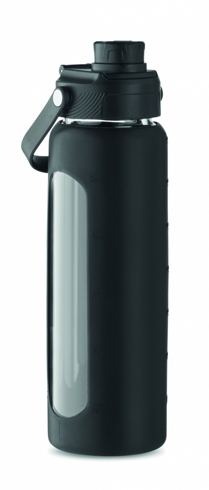 Logotrade corporate gift picture of: Glass bottle with sleeve 750 ml