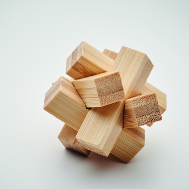 Logo trade promotional product photo of: Bamboo brain teaser star shape
