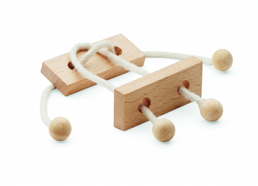 Logotrade promotional gift image of: Wooden brain teaser rectangle