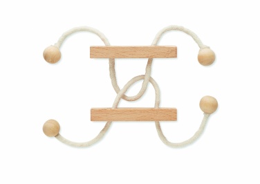 Logo trade promotional gifts image of: Wooden brain teaser rectangle