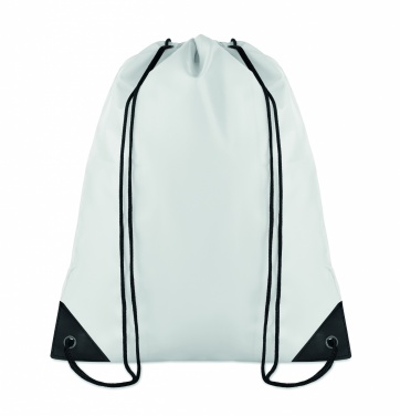 Logo trade advertising products image of: 190T Polyester drawstring bag