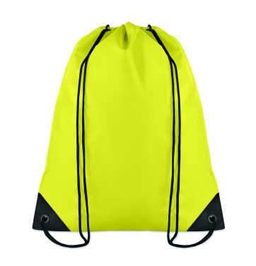 Logo trade promotional gift photo of: 190T Polyester drawstring bag