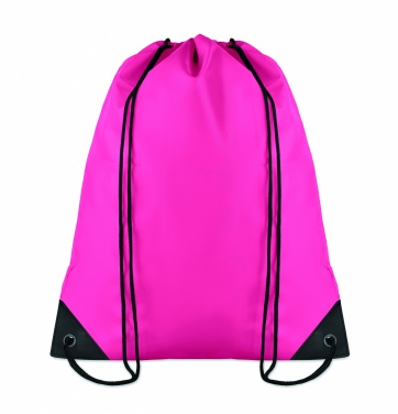 Logo trade promotional merchandise photo of: 190T Polyester drawstring bag