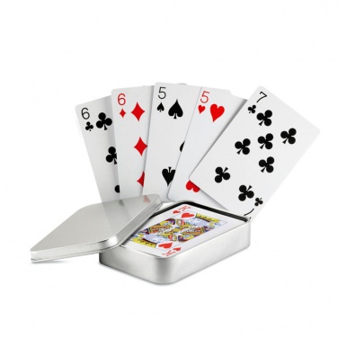 Logotrade promotional giveaway picture of: Playing cards in tin box