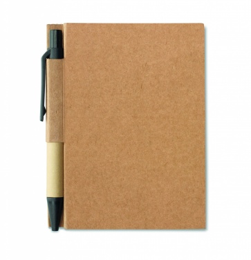 Logo trade advertising product photo of: Recycled notebook with pen