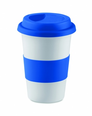 Logotrade promotional item image of: Ceramic mug w/ lid and sleeve