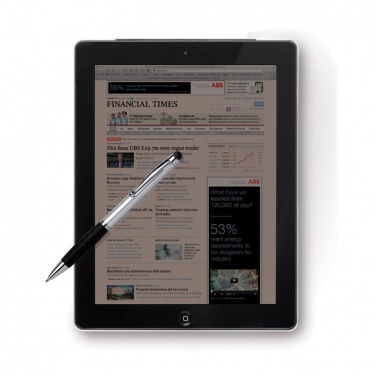 Logo trade promotional gifts picture of: Twist and touch ball pen