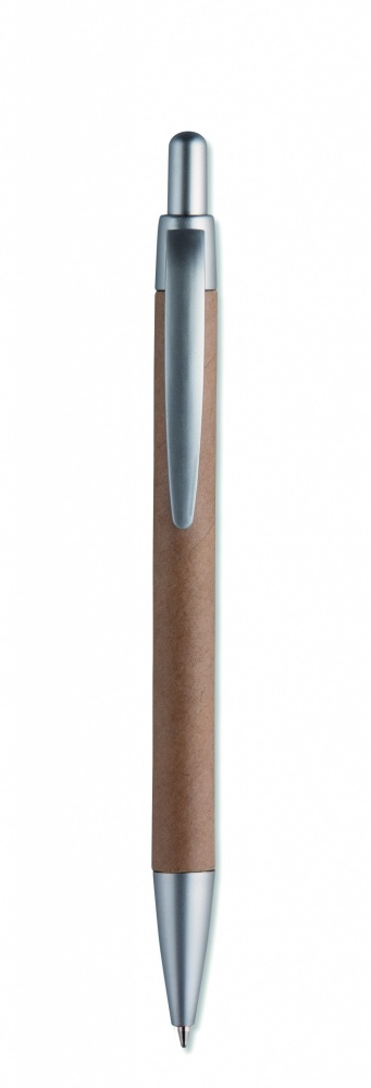Logo trade business gifts image of: Carton barrel ball pen