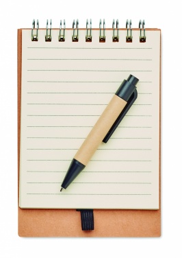 Logotrade business gift image of: Notepad with pen and memo pad