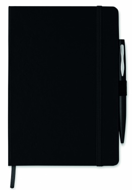 Logo trade promotional items picture of: A5 notebook with pen 72 lined