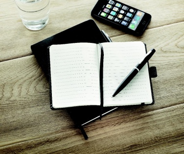 Logo trade promotional items picture of: A5 notebook with pen 72 lined