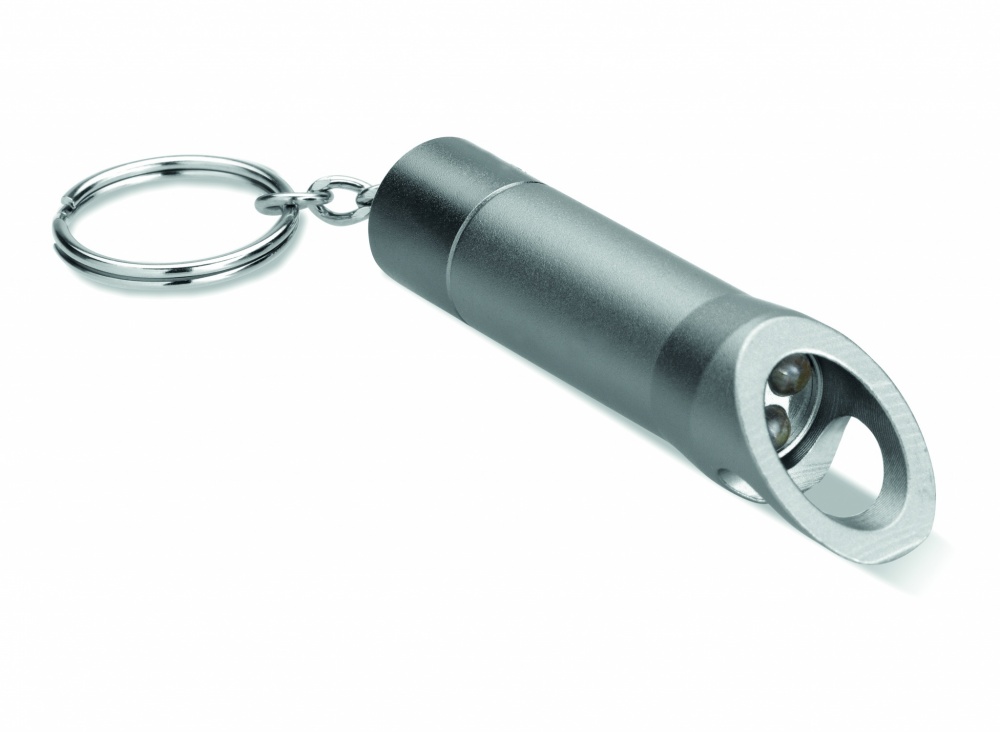 Logotrade promotional product picture of: Metal torch key ring Ylivieska