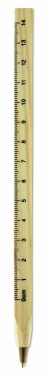 Logotrade business gift image of: Wooden ruler pen
