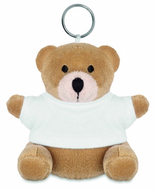 Logotrade advertising products photo of: Teddy bear key ring FINLAND
