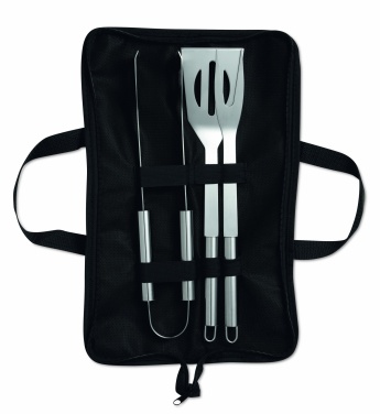 Logo trade advertising products picture of: 3 Barbecue tools in pouch