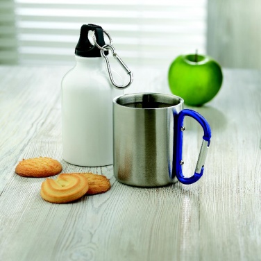 Logo trade promotional products picture of: Metal mug & carabiner handle